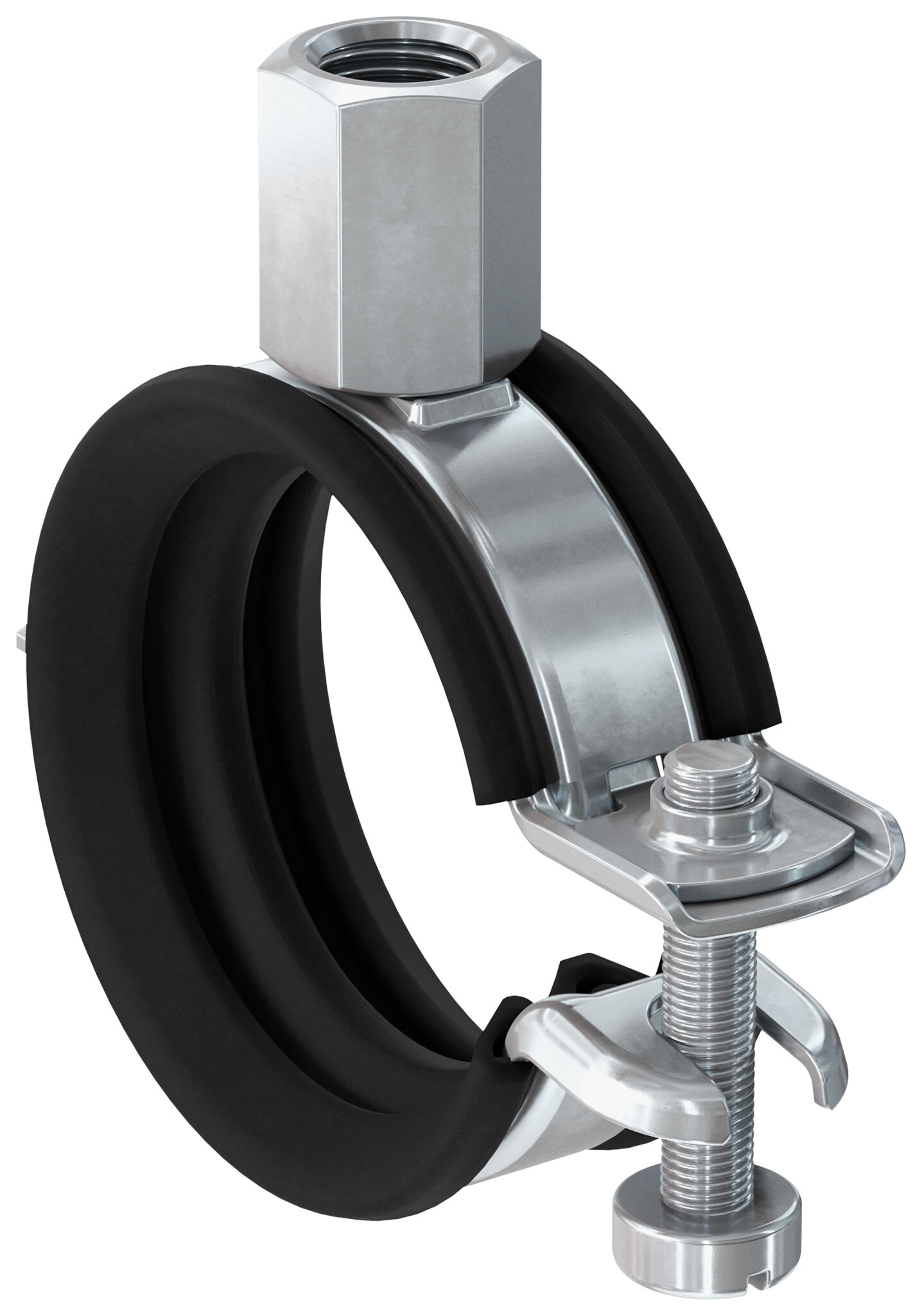 Hinged pipe clamp FGRS Universal fischer international